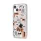 Personalised Beagle Dog iPhone 14 Glitter Tough Case Starlight Angled Image