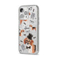 Personalised Beagle Dog iPhone 14 Pro Max Glitter Tough Case Silver Angled Image