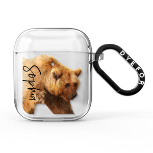 Personalised Bear AirPods Case