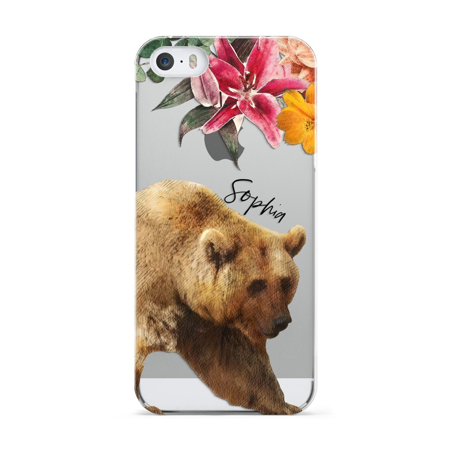 Personalised Bear Apple iPhone 5 Case