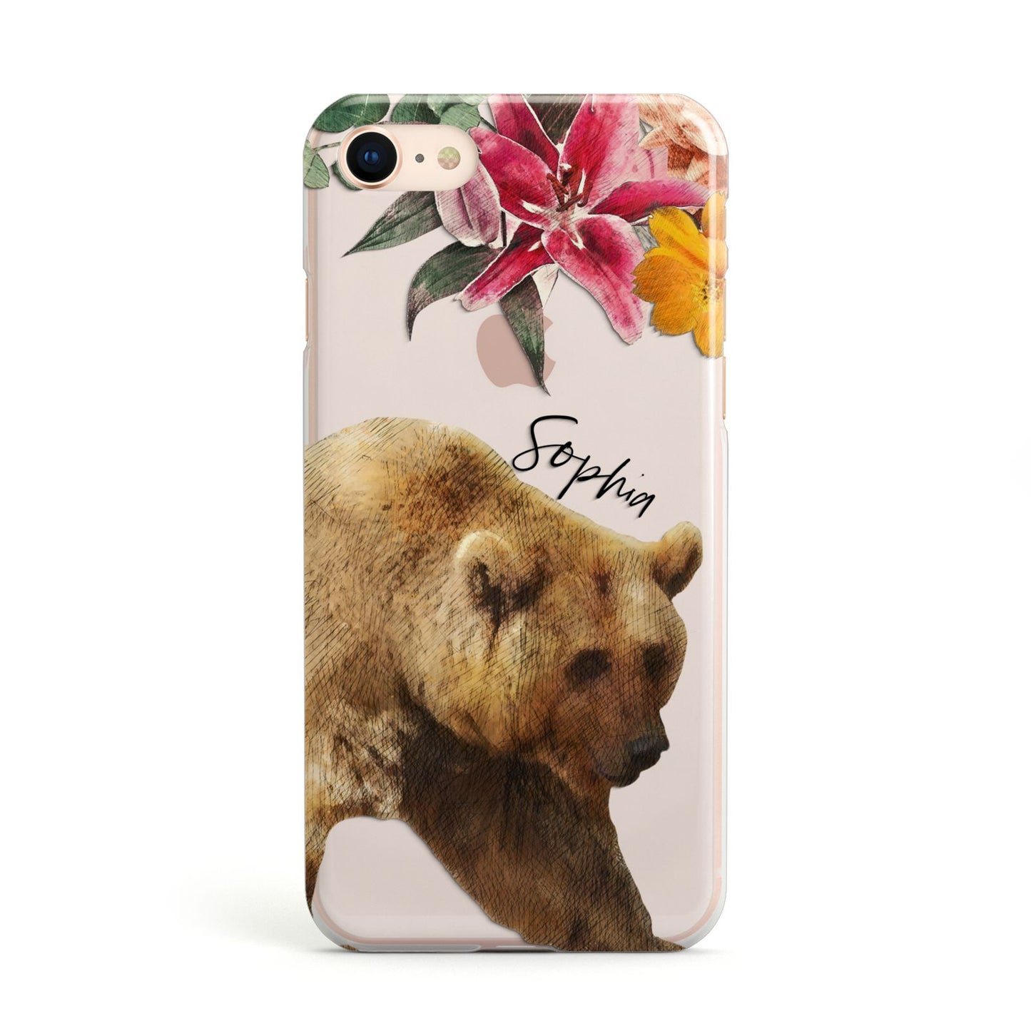 Personalised Bear Apple iPhone Case
