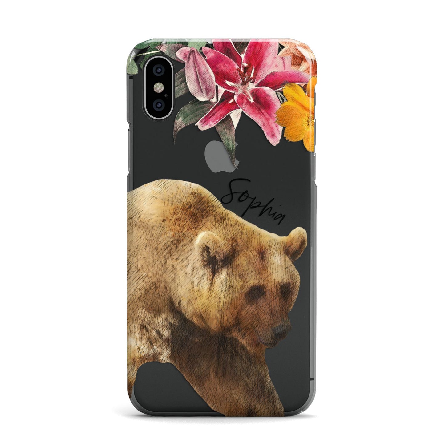 Personalised Bear Apple iPhone X Case