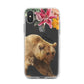 Personalised Bear iPhone X Bumper Case on Black iPhone Alternative Image 1