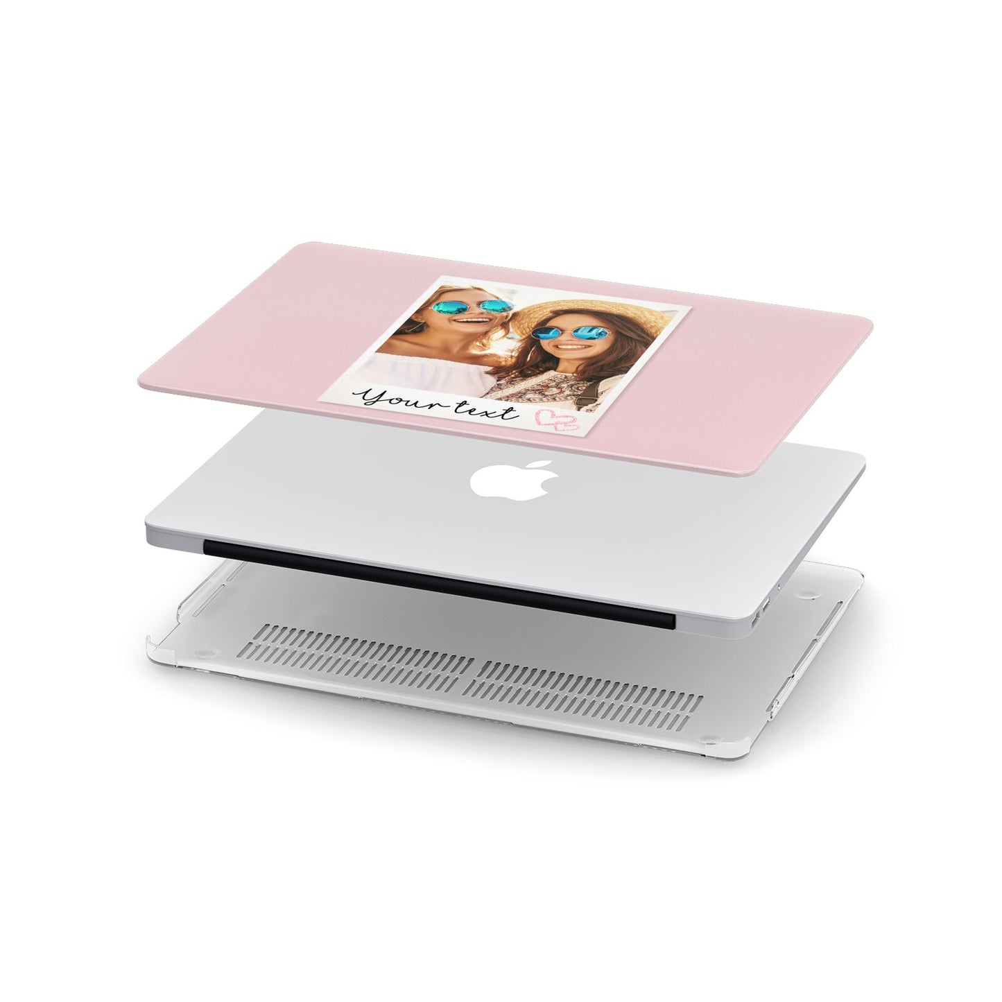 Personalised Best Friend Photo Apple MacBook Case in Detail