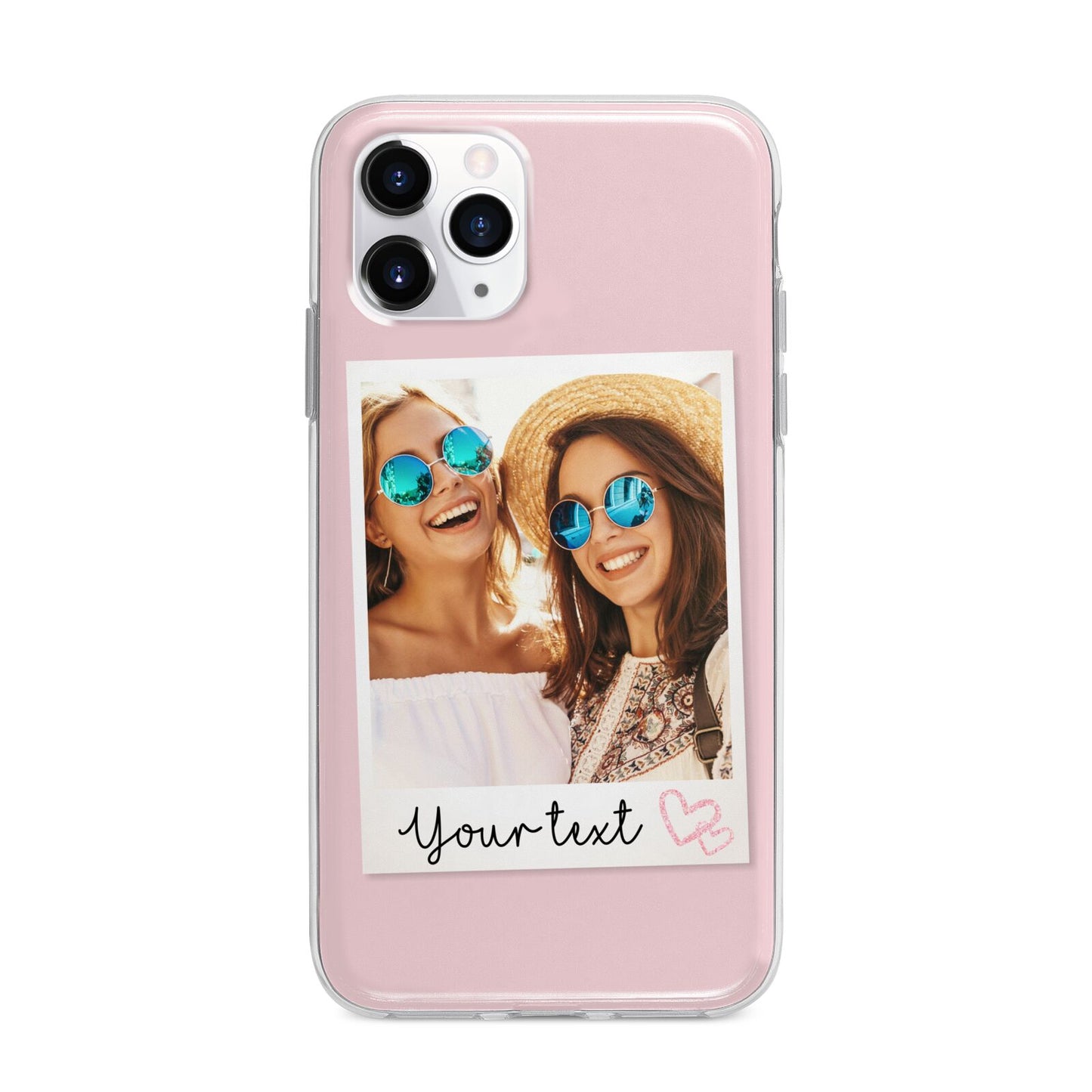 Personalised Best Friend Photo Apple iPhone 11 Pro Max in Silver with Bumper Case