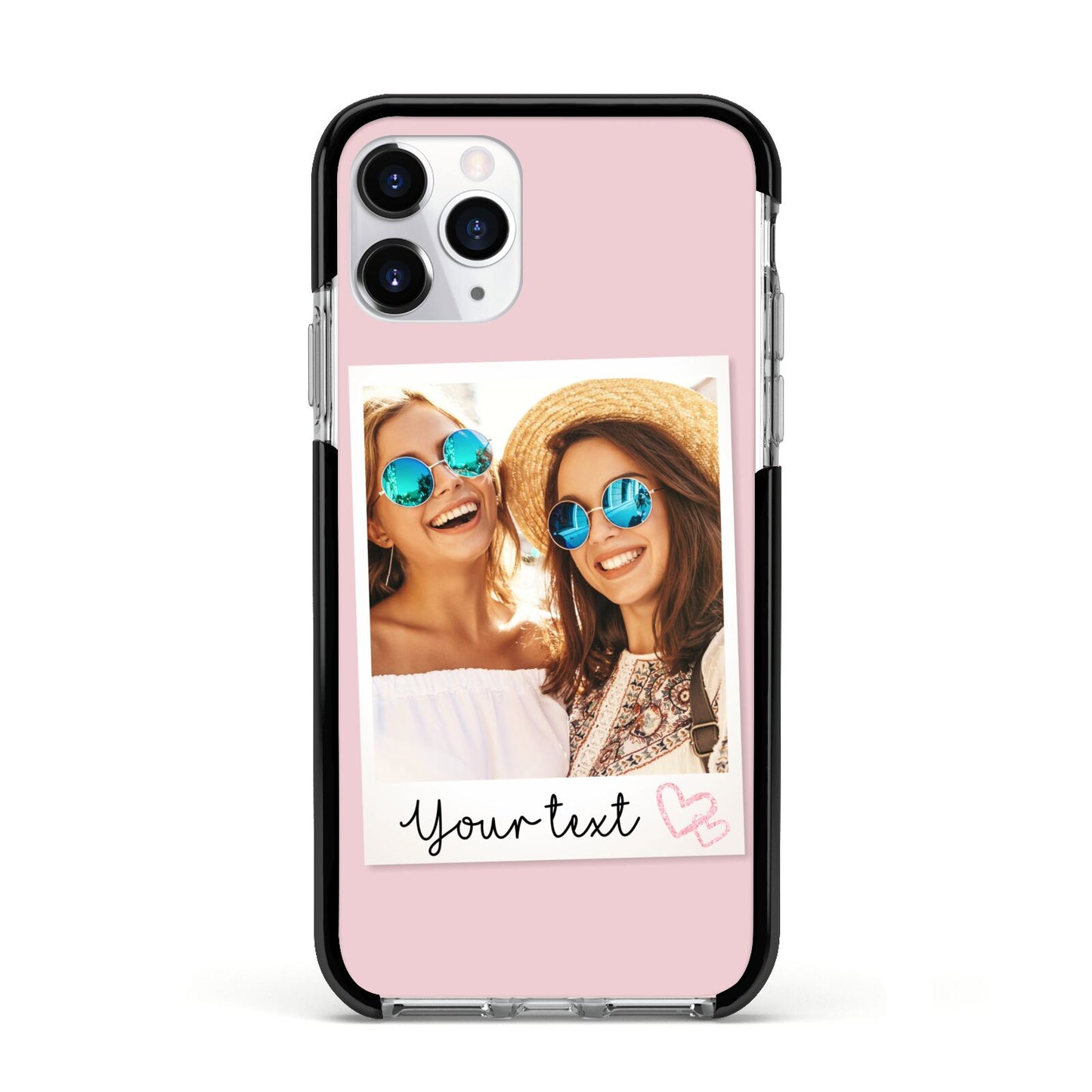 Personalised Best Friend Photo Apple iPhone 11 Pro in Silver with Black Impact Case