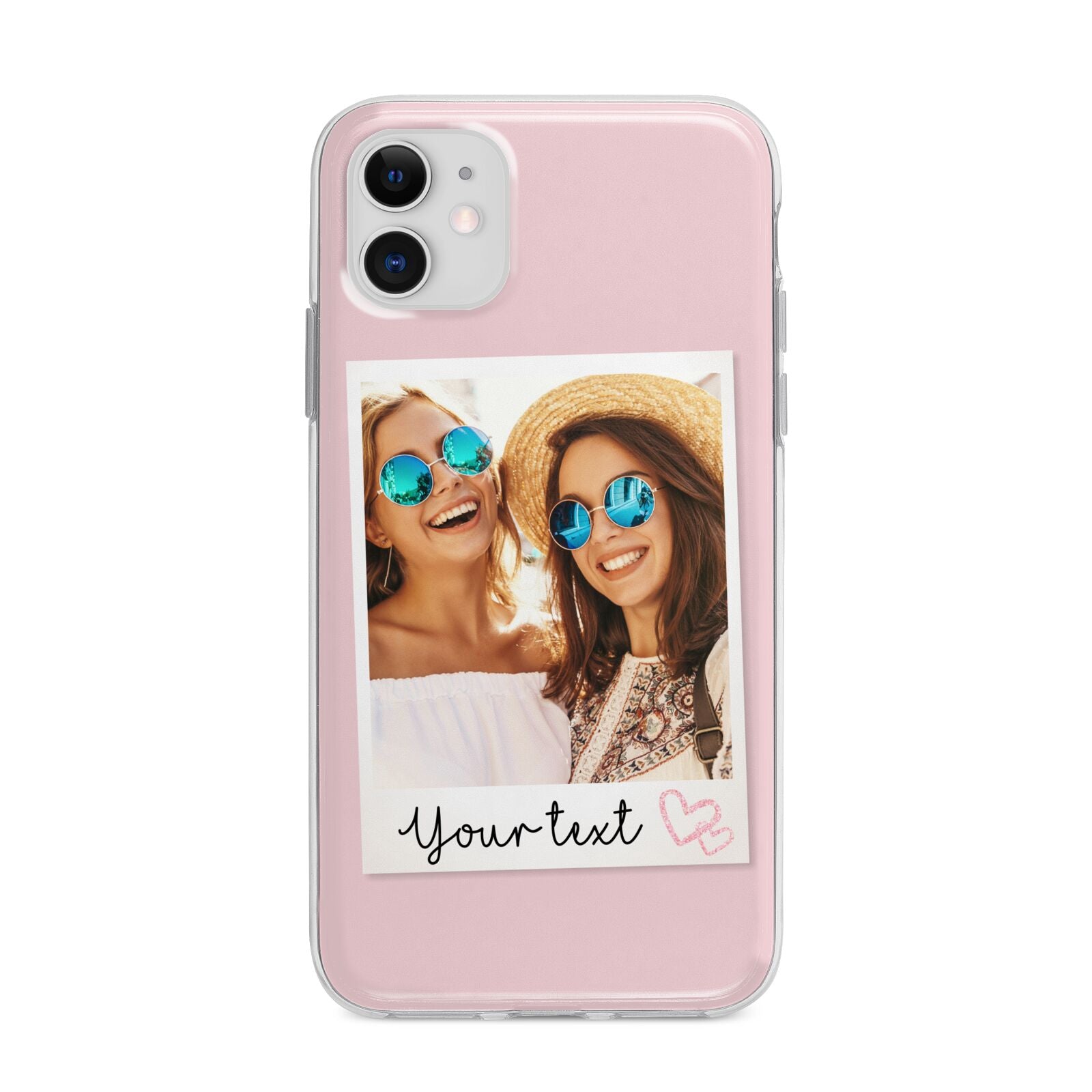 Personalised Best Friend Photo Apple iPhone 11 in White with Bumper Case