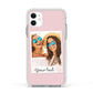 Personalised Best Friend Photo Apple iPhone 11 in White with White Impact Case