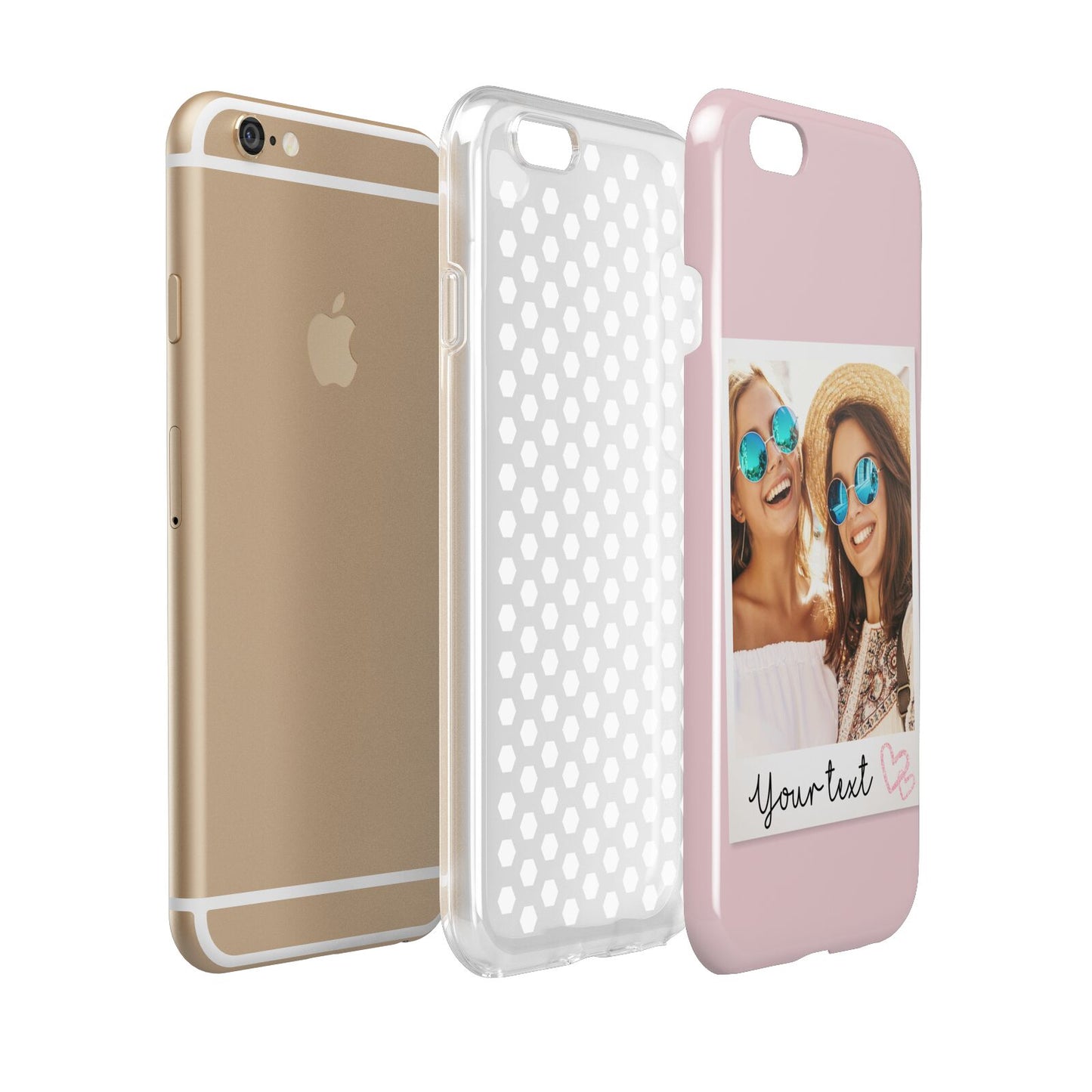 Personalised Best Friend Photo Apple iPhone 6 3D Tough Case Expanded view