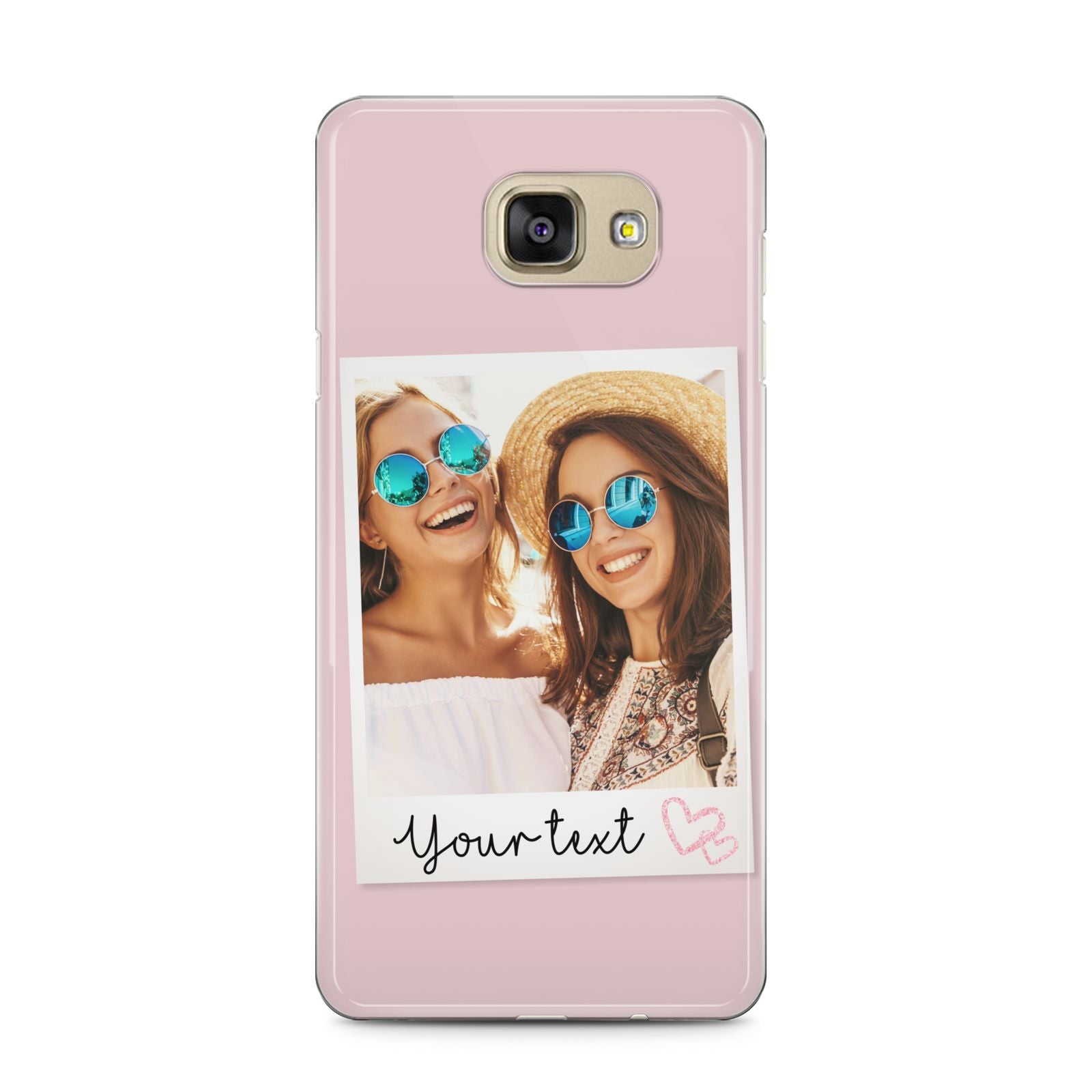 Personalised Best Friend Photo Samsung Galaxy A5 2016 Case on gold phone