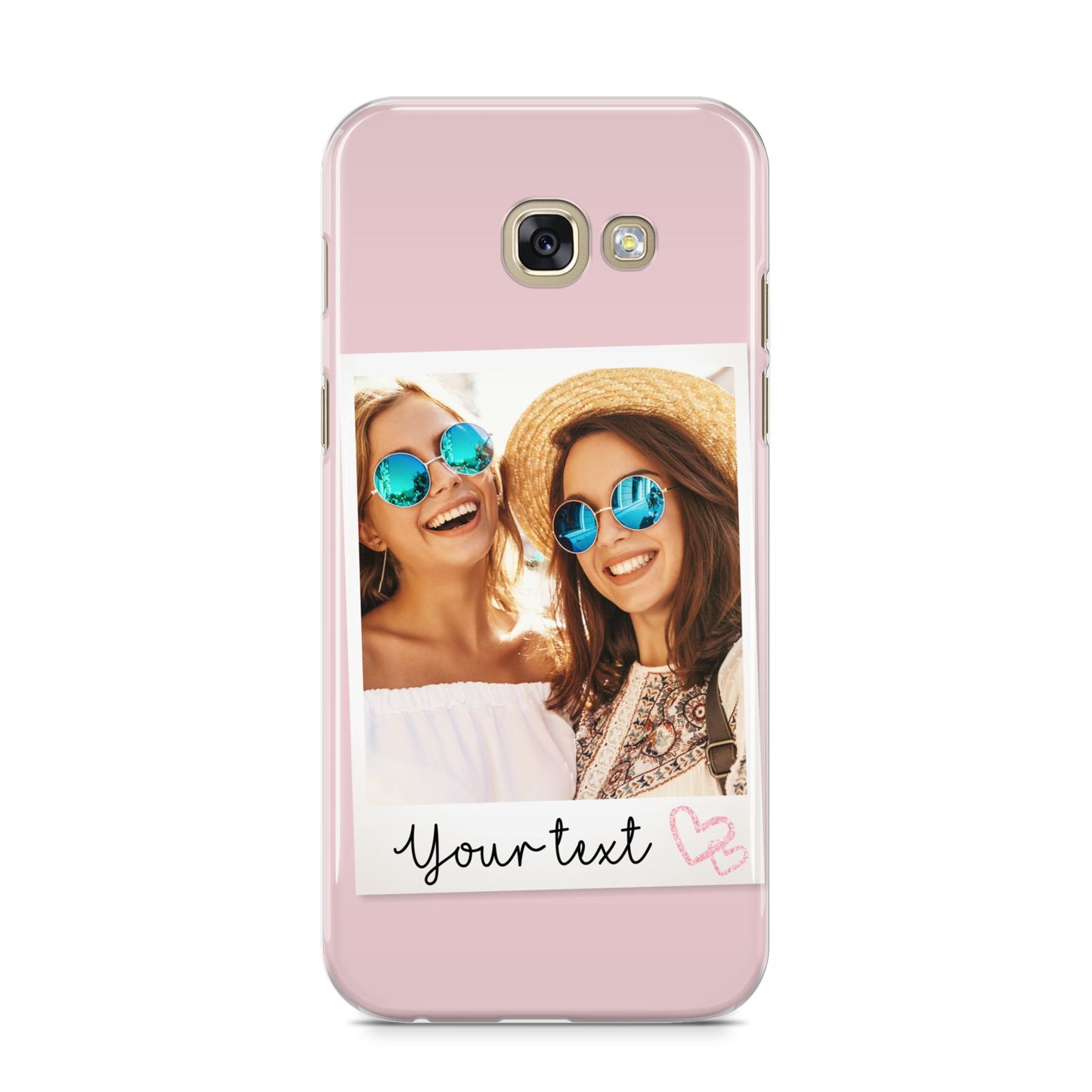 Personalised Best Friend Photo Samsung Galaxy A5 2017 Case on gold phone