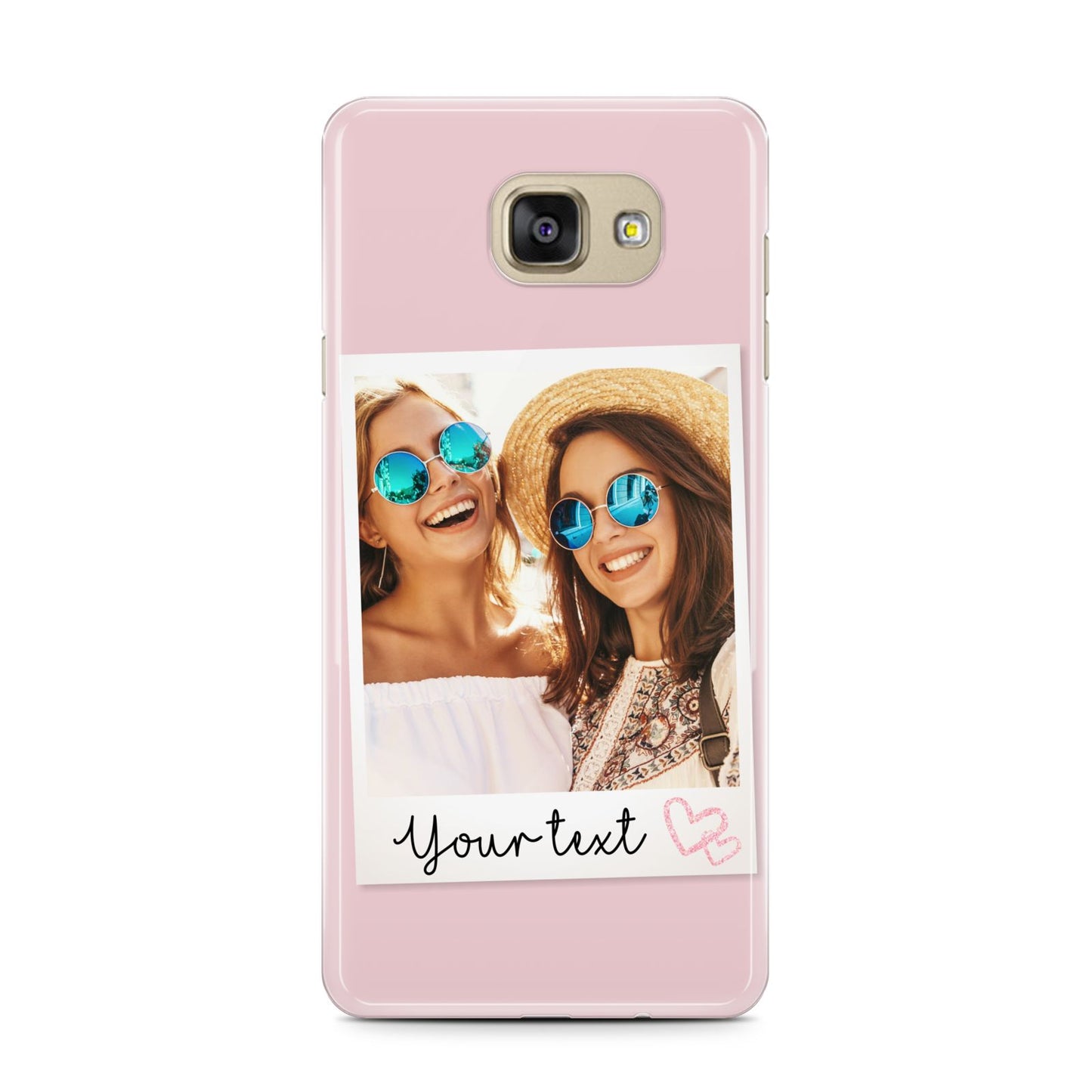 Personalised Best Friend Photo Samsung Galaxy A7 2016 Case on gold phone