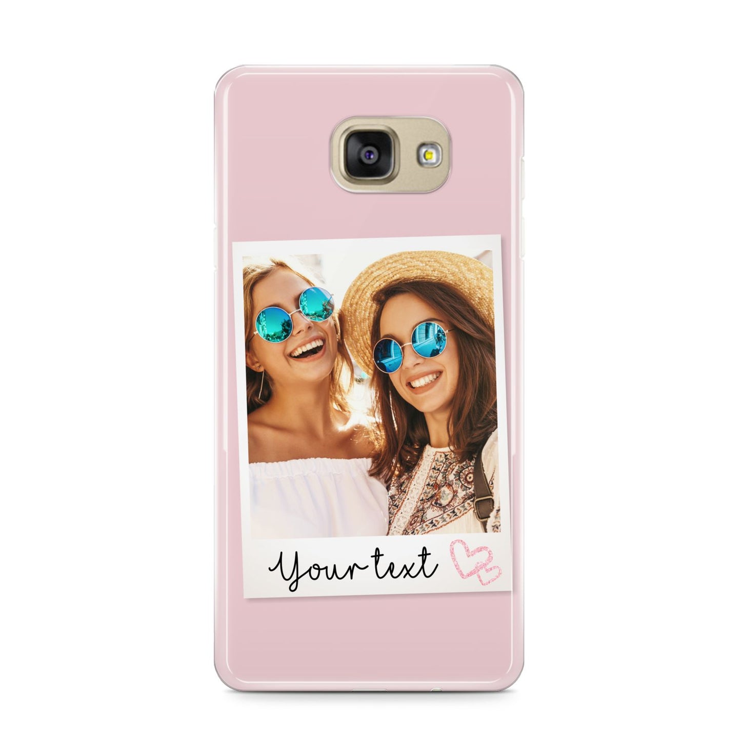 Personalised Best Friend Photo Samsung Galaxy A9 2016 Case on gold phone