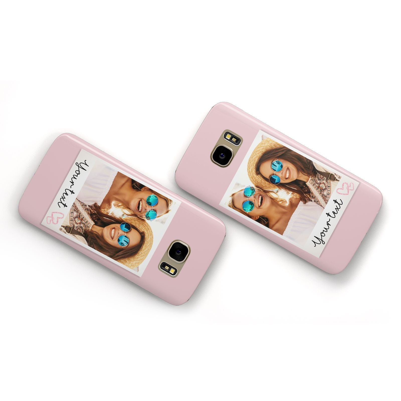 Personalised Best Friend Photo Samsung Galaxy Case Flat Overview