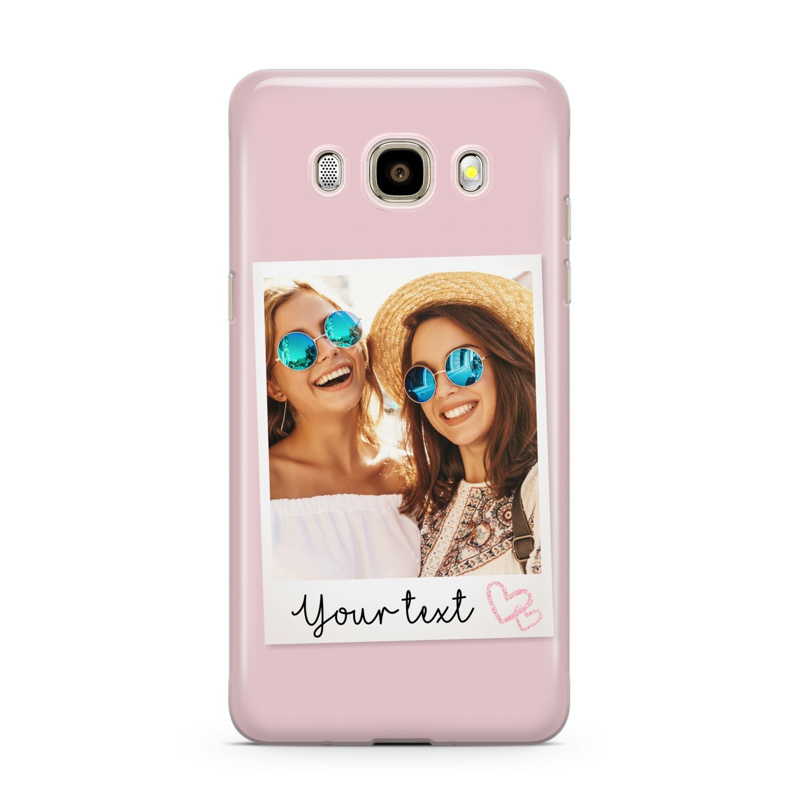 Personalised Best Friend Photo Samsung Galaxy J7 2016 Case on gold phone