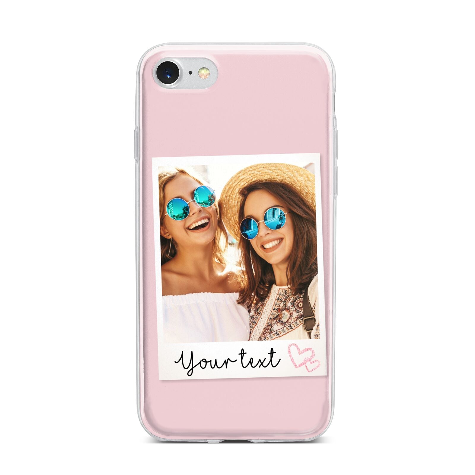 Personalised Best Friend Photo iPhone 7 Bumper Case on Silver iPhone