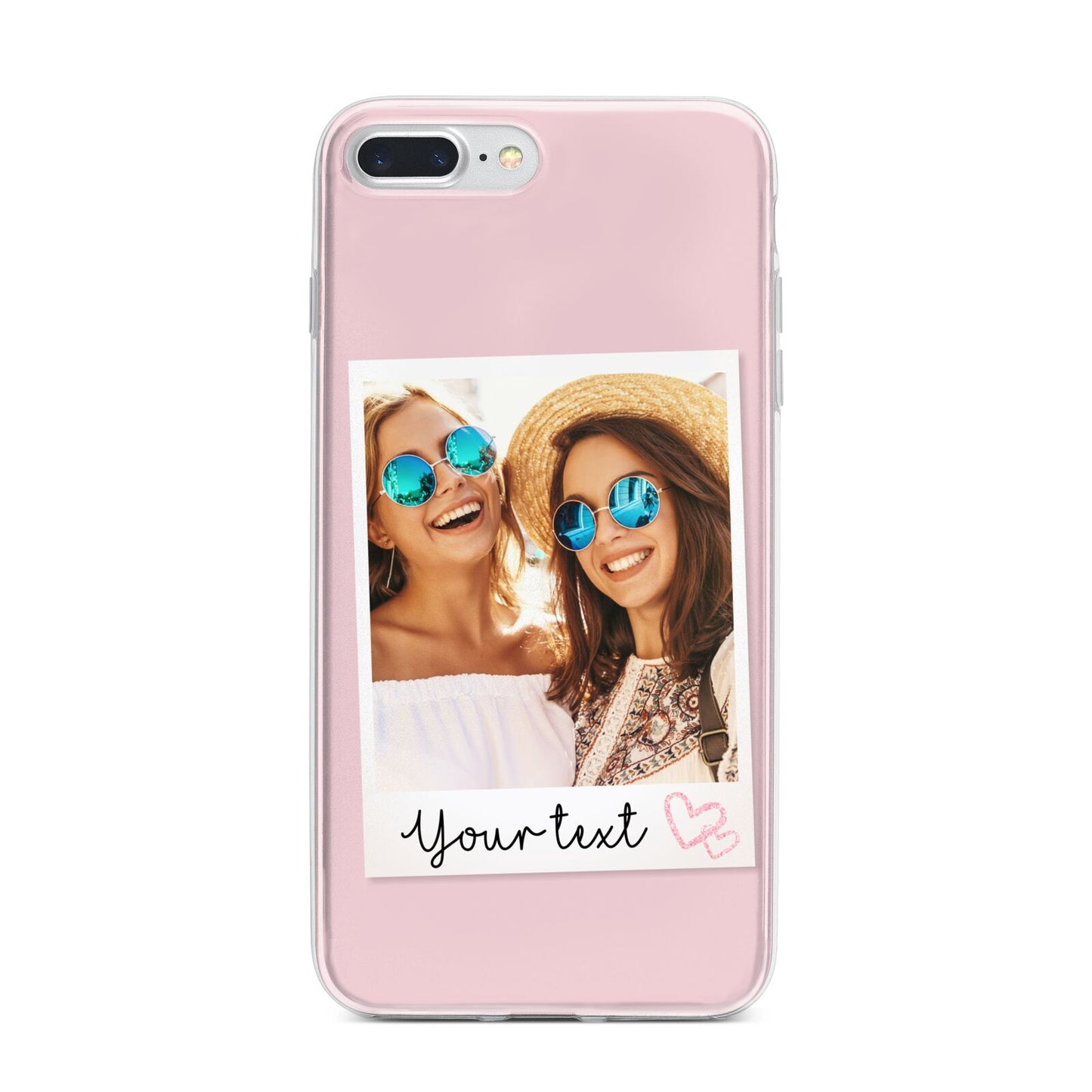 Personalised Best Friend Photo iPhone 7 Plus Bumper Case on Silver iPhone