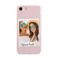 Personalised Best Friend Photo iPhone 8 3D Tough Case on Gold Phone