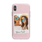 Personalised Best Friend Photo iPhone X Bumper Case on Silver iPhone Alternative Image 1