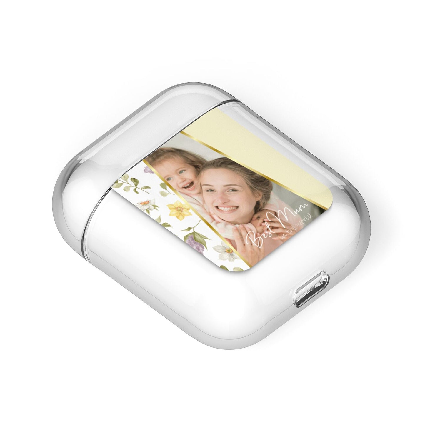 Personalised Best Mum AirPods Case Laid Flat