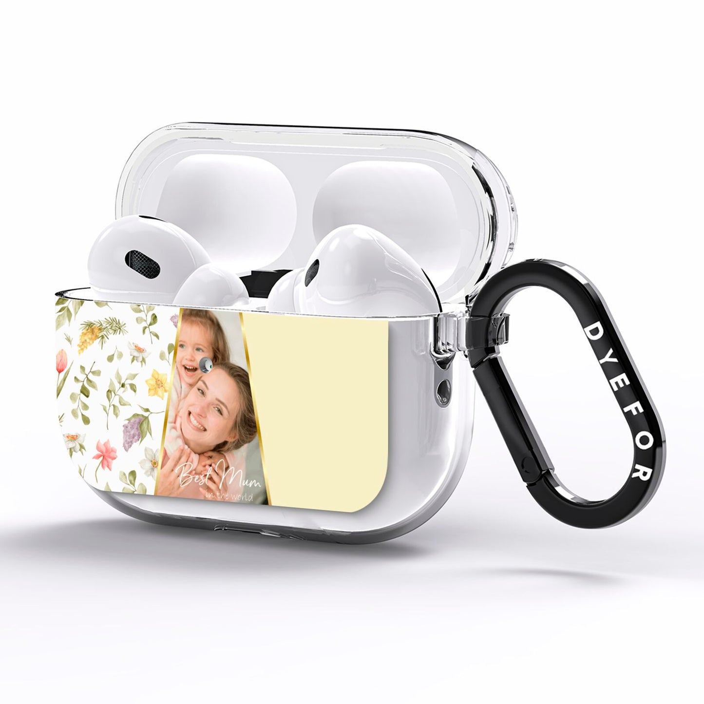 Personalised Best Mum AirPods Pro Clear Case Side Image