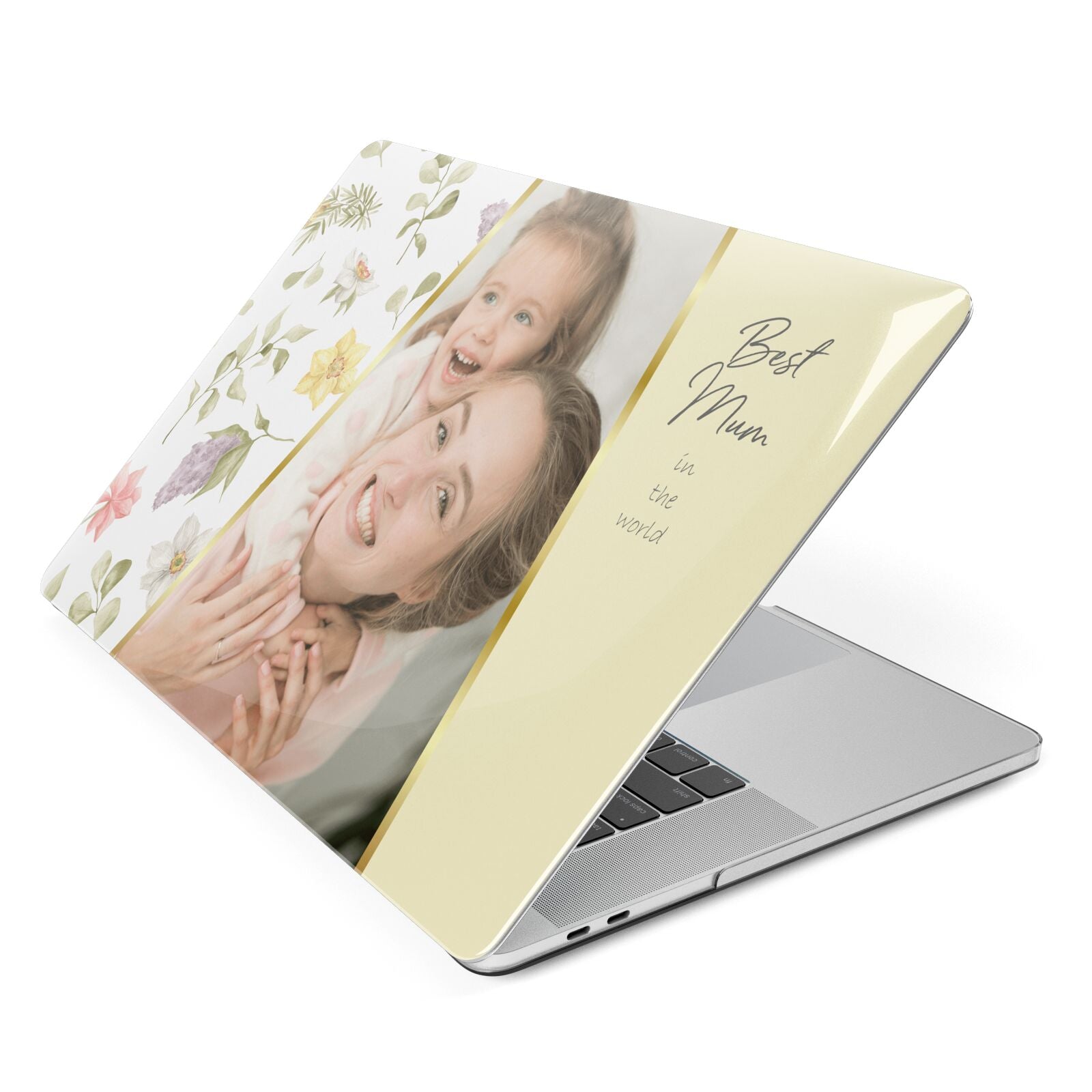 Personalised Best Mum Apple MacBook Case Side View