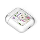 Personalised Bichon Frise AirPods Case Laid Flat