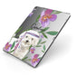 Personalised Bichon Frise Apple iPad Case on Grey iPad Side View