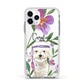Personalised Bichon Frise Apple iPhone 11 Pro in Silver with White Impact Case
