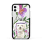 Personalised Bichon Frise Apple iPhone 11 in White with Black Impact Case