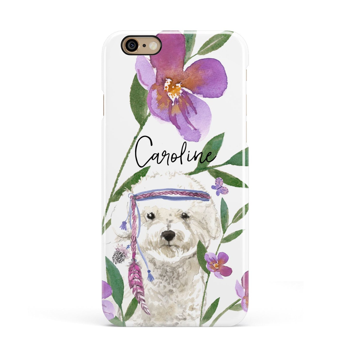 Personalised Bichon Frise Apple iPhone 6 3D Snap Case