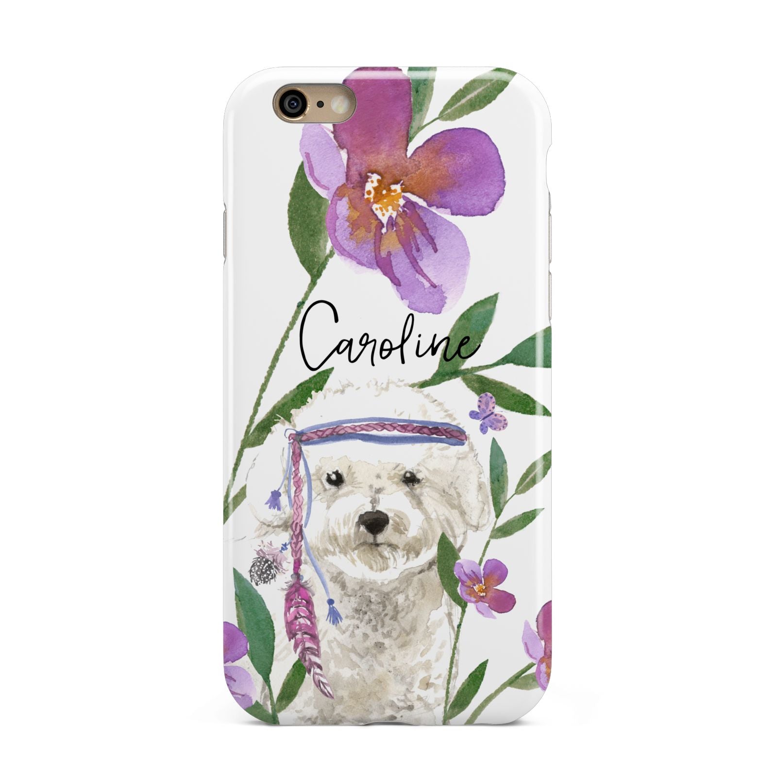 Personalised Bichon Frise Apple iPhone 6 3D Tough Case