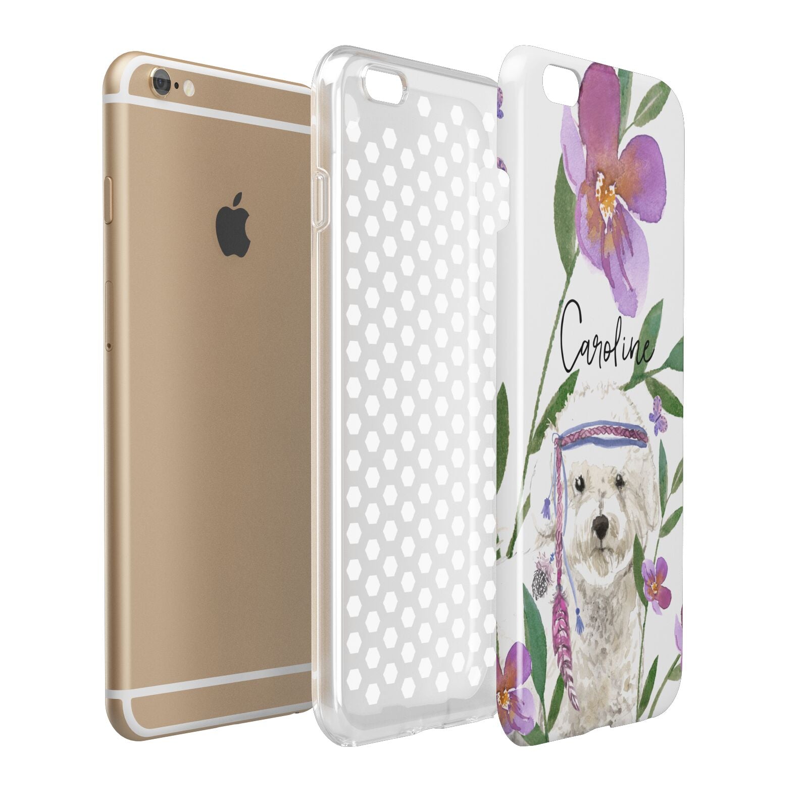 Personalised Bichon Frise Apple iPhone 6 Plus 3D Tough Case Expand Detail Image