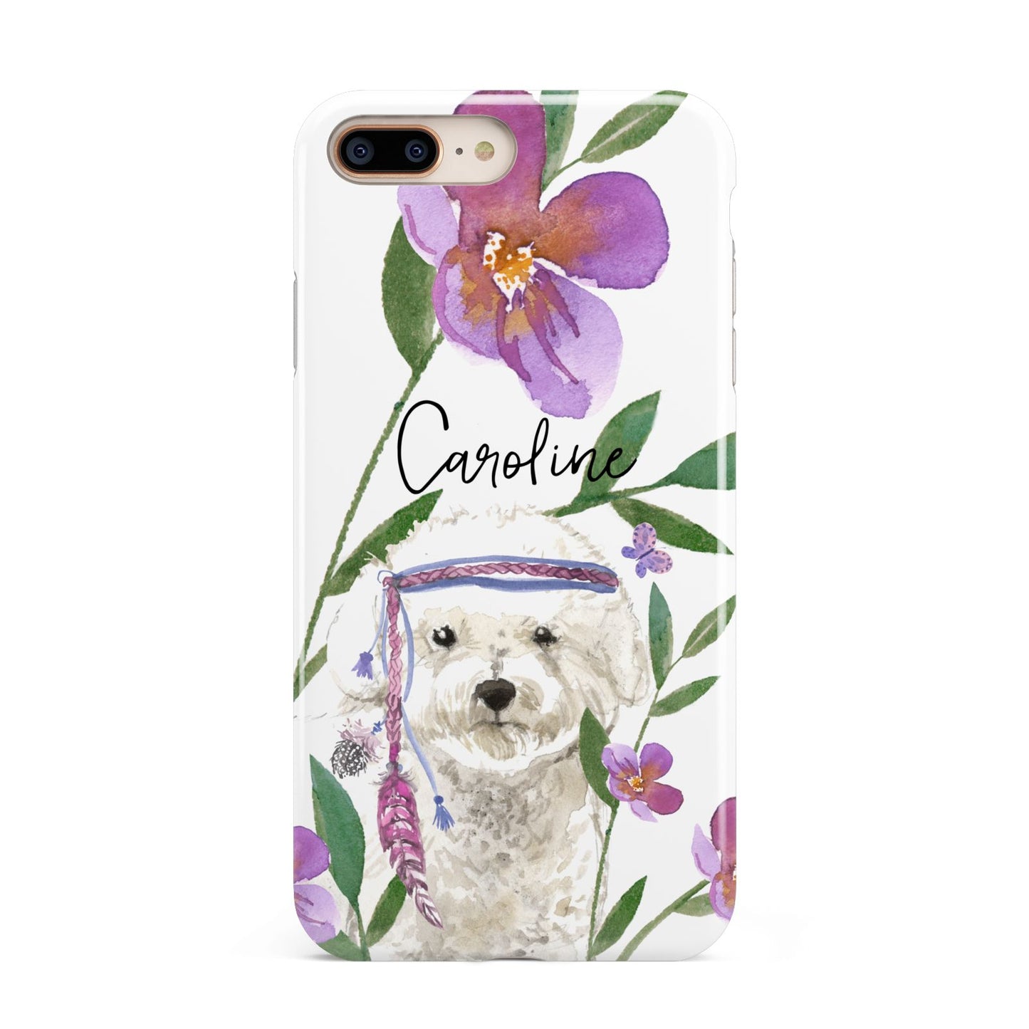 Personalised Bichon Frise Apple iPhone 7 8 Plus 3D Tough Case