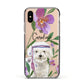 Personalised Bichon Frise Apple iPhone Xs Impact Case Black Edge on Gold Phone
