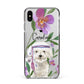 Personalised Bichon Frise Apple iPhone Xs Max Impact Case Black Edge on Silver Phone