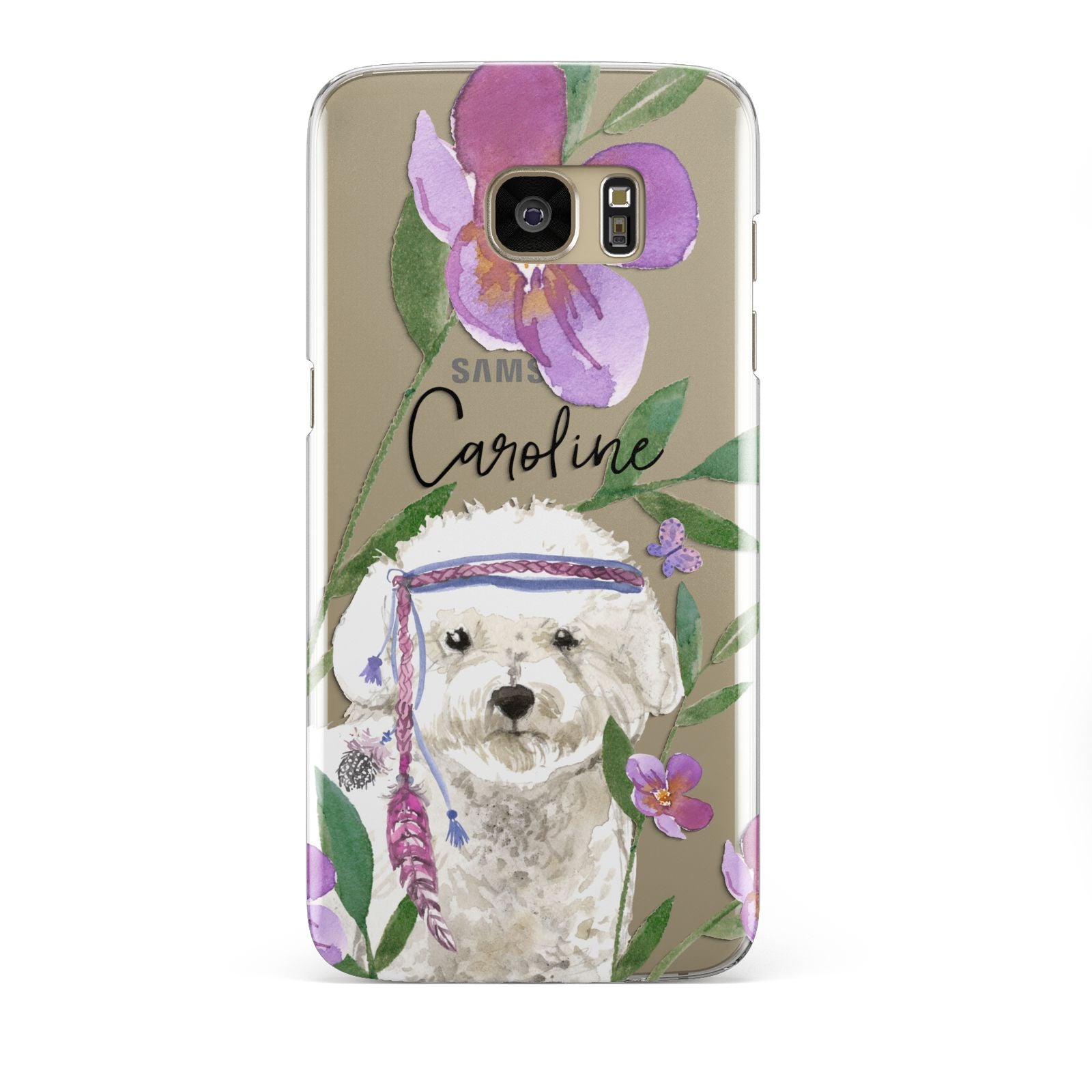Personalised Bichon Frise Samsung Galaxy S7 Edge Case