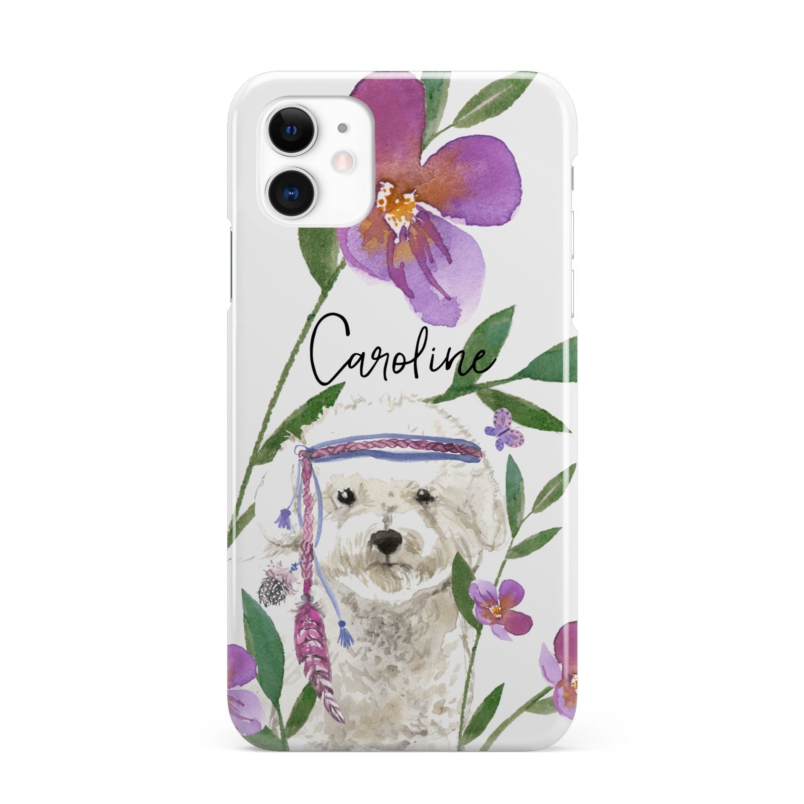Personalised Bichon Frise iPhone 11 3D Snap Case