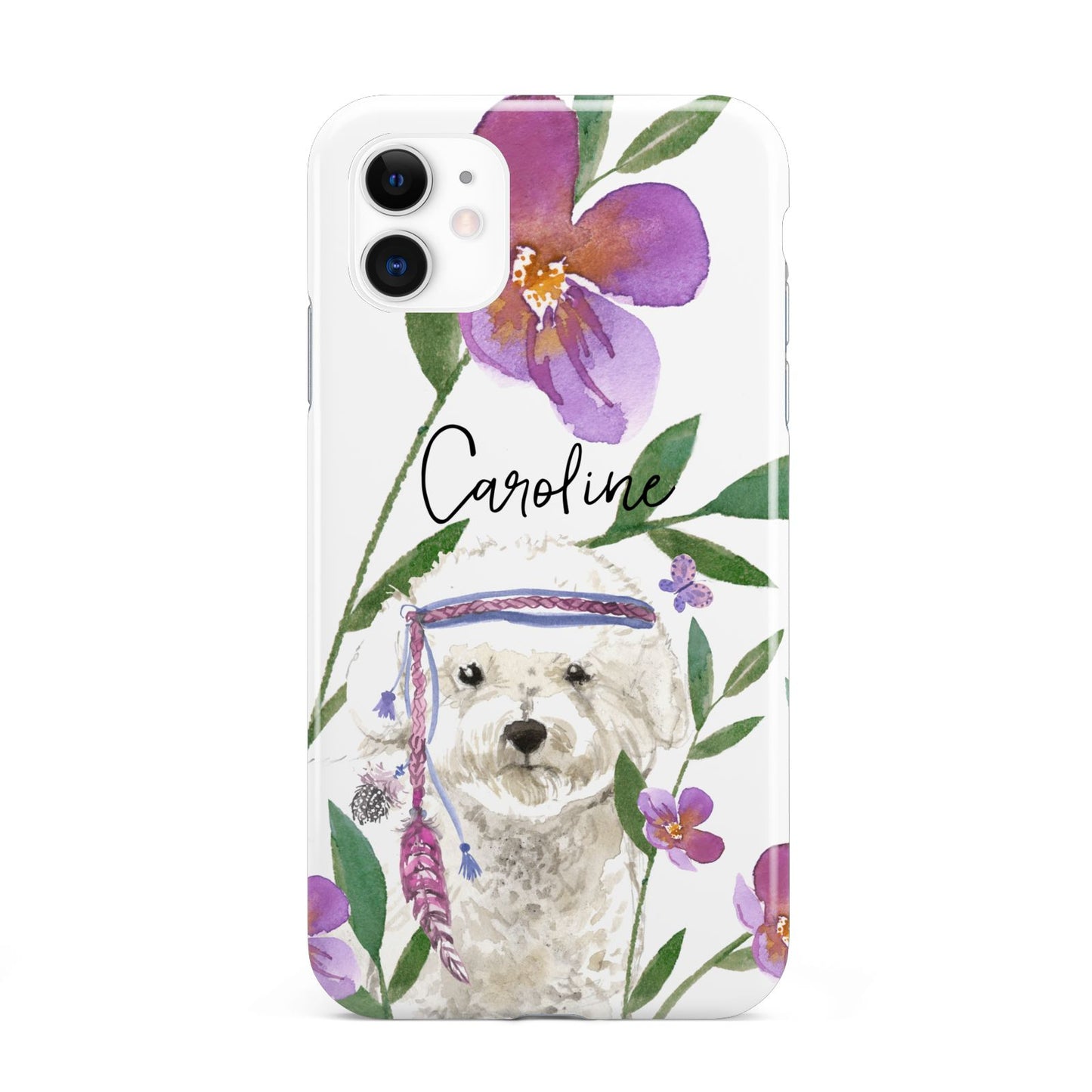 Personalised Bichon Frise iPhone 11 3D Tough Case