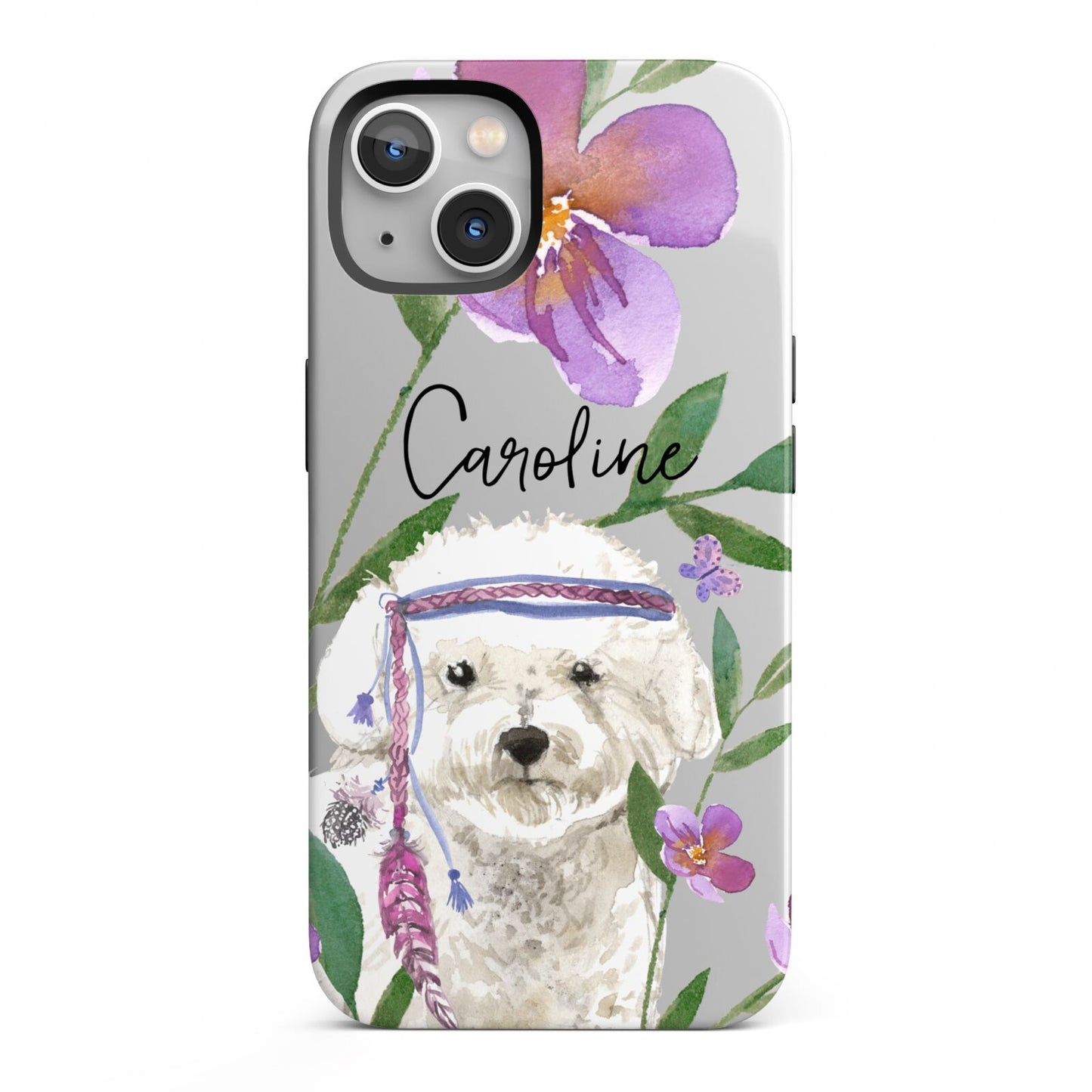 Personalised Bichon Frise iPhone 13 Full Wrap 3D Tough Case