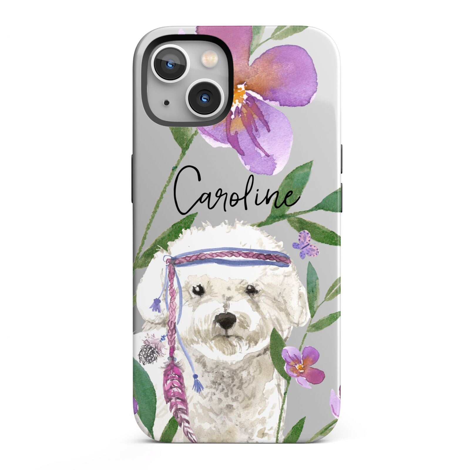 Personalised Bichon Frise iPhone 13 Full Wrap 3D Tough Case