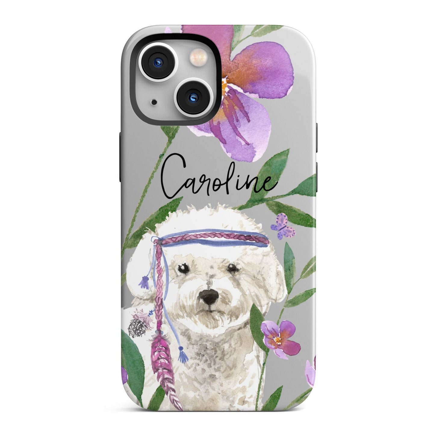 Personalised Bichon Frise iPhone 13 Mini Full Wrap 3D Tough Case