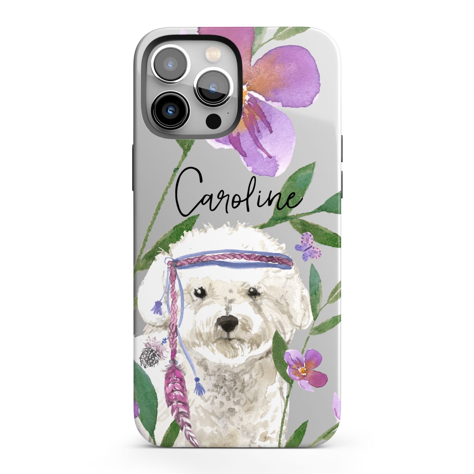 Personalised Bichon Frise iPhone 13 Pro Max Full Wrap 3D Tough Case