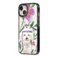 Personalised Bichon Frise iPhone 14 Black Impact Case Side Angle on Silver phone