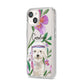 Personalised Bichon Frise iPhone 14 Clear Tough Case Starlight Angled Image