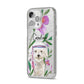 Personalised Bichon Frise iPhone 14 Pro Max Glitter Tough Case Silver Angled Image