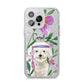 Personalised Bichon Frise iPhone 14 Pro Max Glitter Tough Case Silver