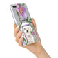 Personalised Bichon Frise iPhone 7 Plus Bumper Case on Silver iPhone Alternative Image