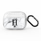 Personalised Big Initials Crown Marble AirPods Pro Glitter Case