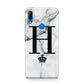 Personalised Big Initials Crown Marble Huawei P Smart Z